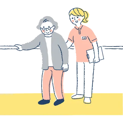 足腰の不調やケガなどで、お一人での移動が難しい方